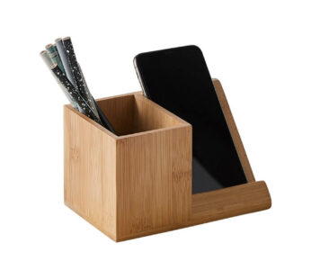 Telefon Tutuculu Bambu Masaüstü Organizer – 3073