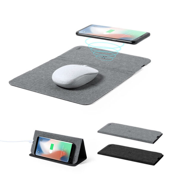 Wireless Şarjlı RPET Mousepad - 3087